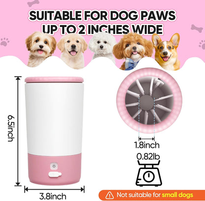 PurePaws™ | 360° Electric Dog Paw Cleaner with Soft Brush 